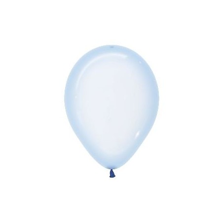 Globos cristal pastel azul 50 uds 30 cm 7703340163901 R12 339
