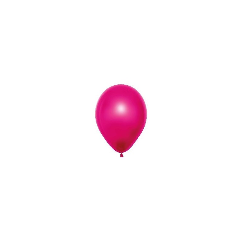 Globos Duo Fucsia cristal + metal 25 uds 30 cm