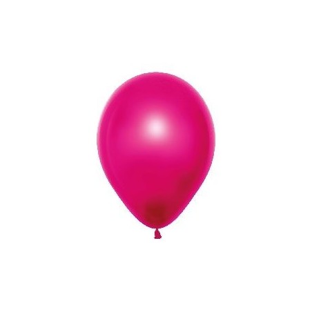 Globos Duo Fucsia cristal + metal 25 uds 30 cm 7703340163369 R12 DUO12
