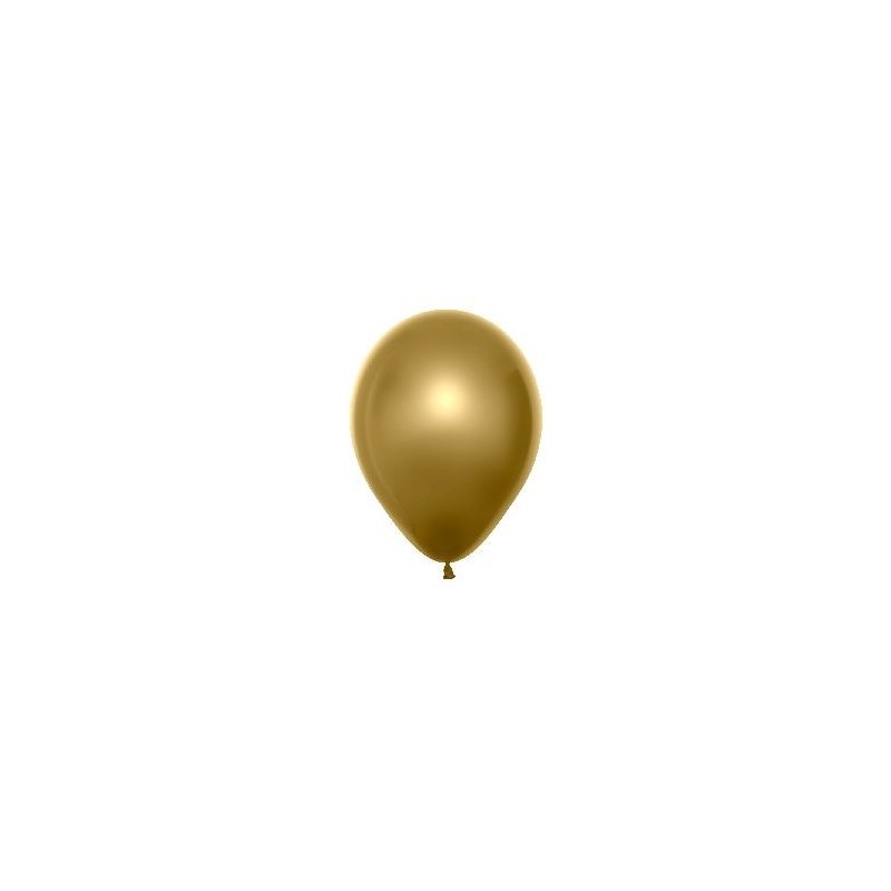 Globos Duo oro cristal + solido 25 uds 30 cm