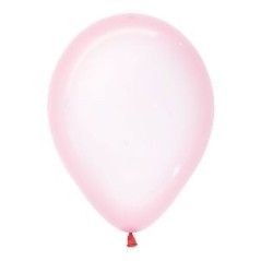 Globos cristal pastel rosa 100 uds 12