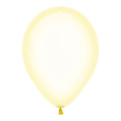 Globos cristal pastel amrillo 100 uds 12