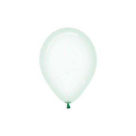 Globos cristal pastel verde 100 uds 12