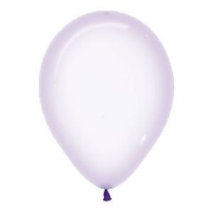 Globos cristal pastel lila 100 uds 12