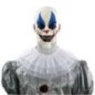 Máscara payaso asesino látex blanca y azul