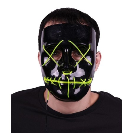 Máscara la purga con luz halloween 8423667141794 108538
