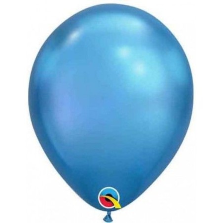 Globo Chrome Qualatex azul 100 uds 7" 71444851121 85112