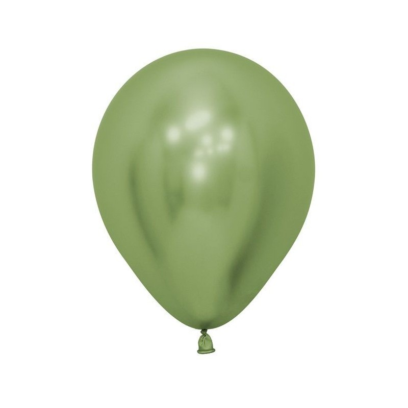 Globo reflex verde lima R12 30 cm crome