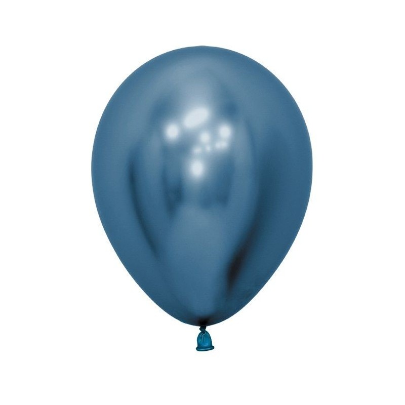 Globo reflex azul R12 30 cm crome