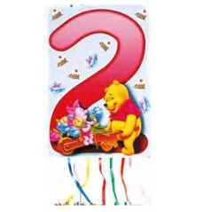 Piñata Winnie The Pooh numeros 33x46 cm -El Informal