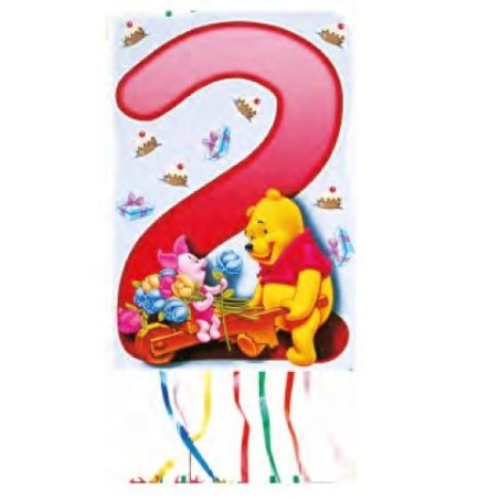 Piñata Winnie The Pooh numeros 33x46 cm -El Informal