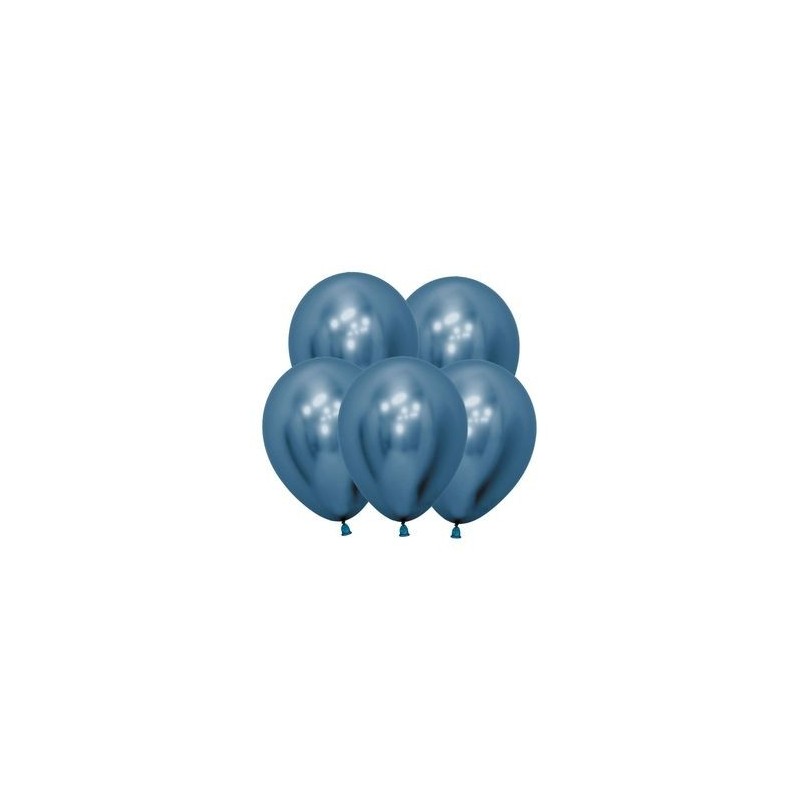 Globo reflex azul R12 30 cm crome