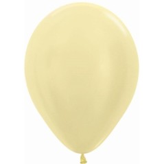 Globo Sempertex R12 30 cm Satin amarillo 12 uds 7703340236834 R12 420 12
