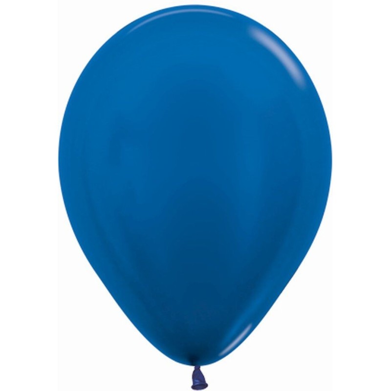 Globo Metal azul Sempertex R12 30 cm 12 uds