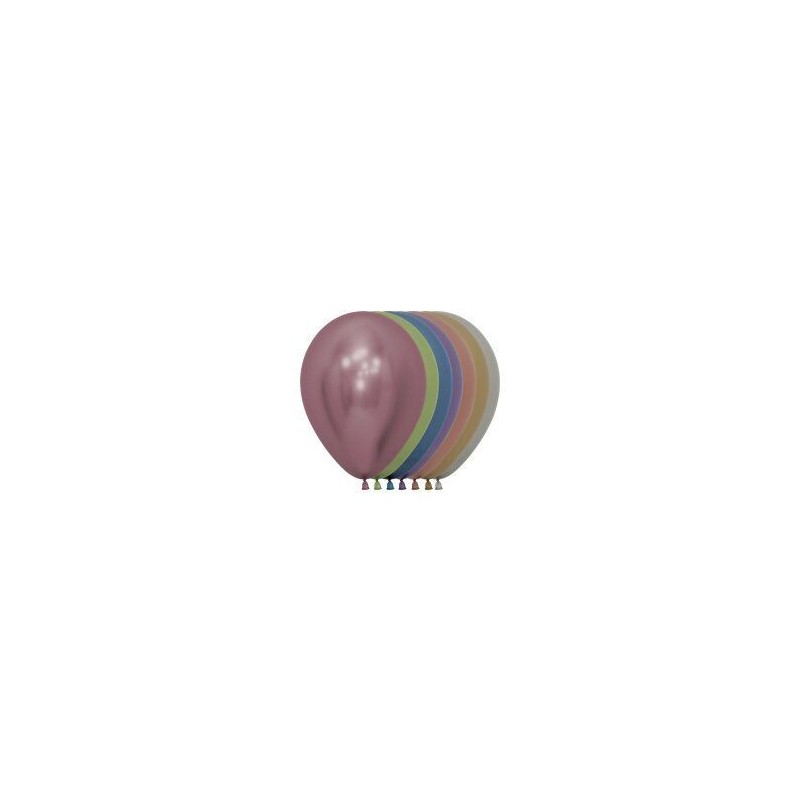 Globos reflex surtidos R5 12,5 cm 50 uds