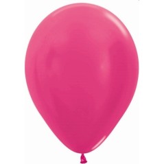 Globo Satin fucsia 100 uds sempertex 12