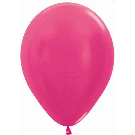 Globo Satin fucsia 100 uds sempertex 12