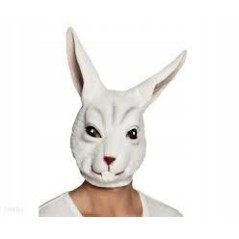 Mascara conejo blanco latex para adulto 8712026001368 136