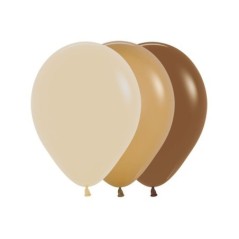 Globos R5 surtidos café latte arena 100 uds 13 cm 7703340387222 R5 07S