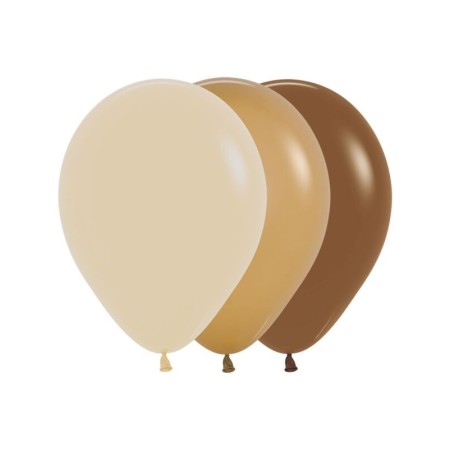 Globos R5 surtidos café latte arena 100 uds 13 cm 7703340387222 R5 07S
