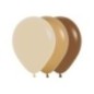 Globos R5 surtidos café latte arena 100 uds 13 cm