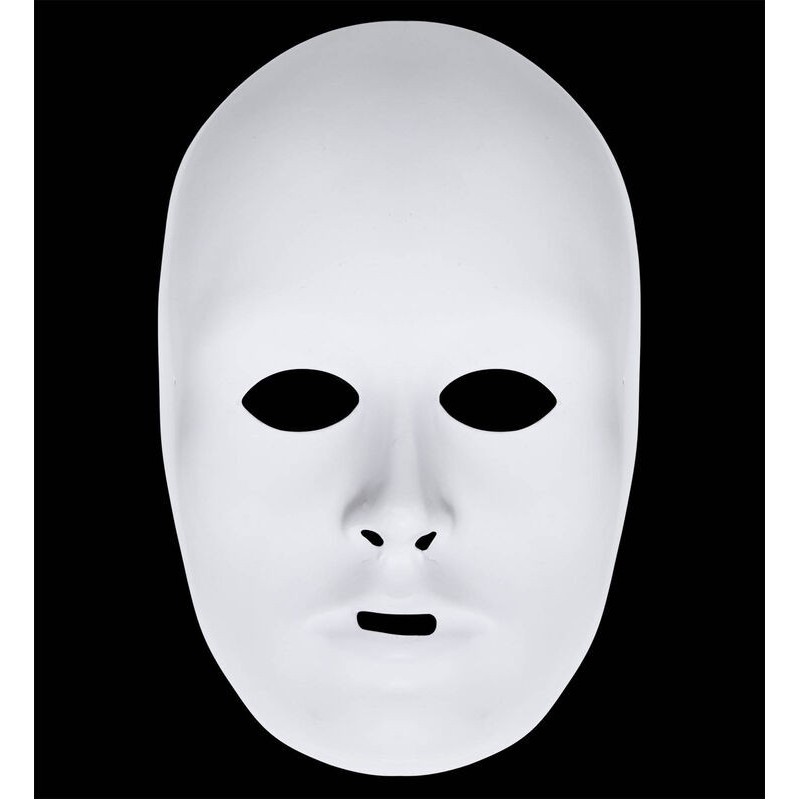 Mascara blanca para pintar y decorar unisex