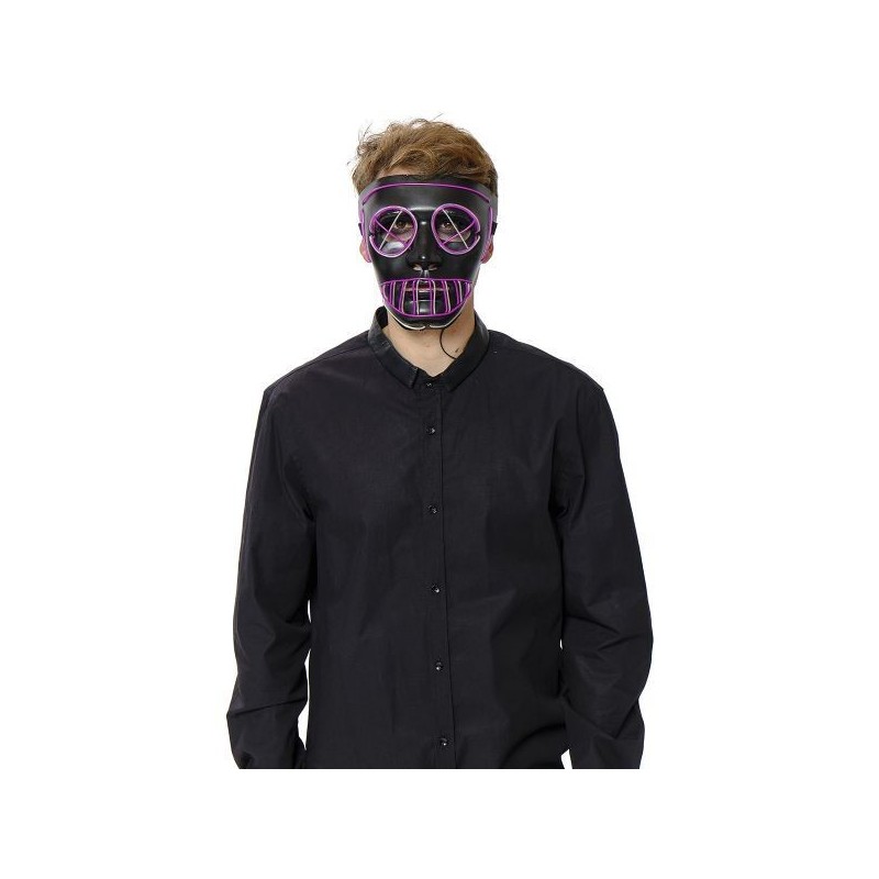 Mascara purga terror con luz para halloween