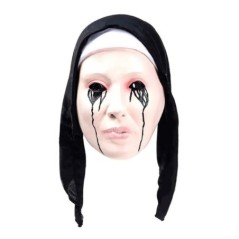 Mascara La monja llorando sangre terror de latex 8433584406555 40655