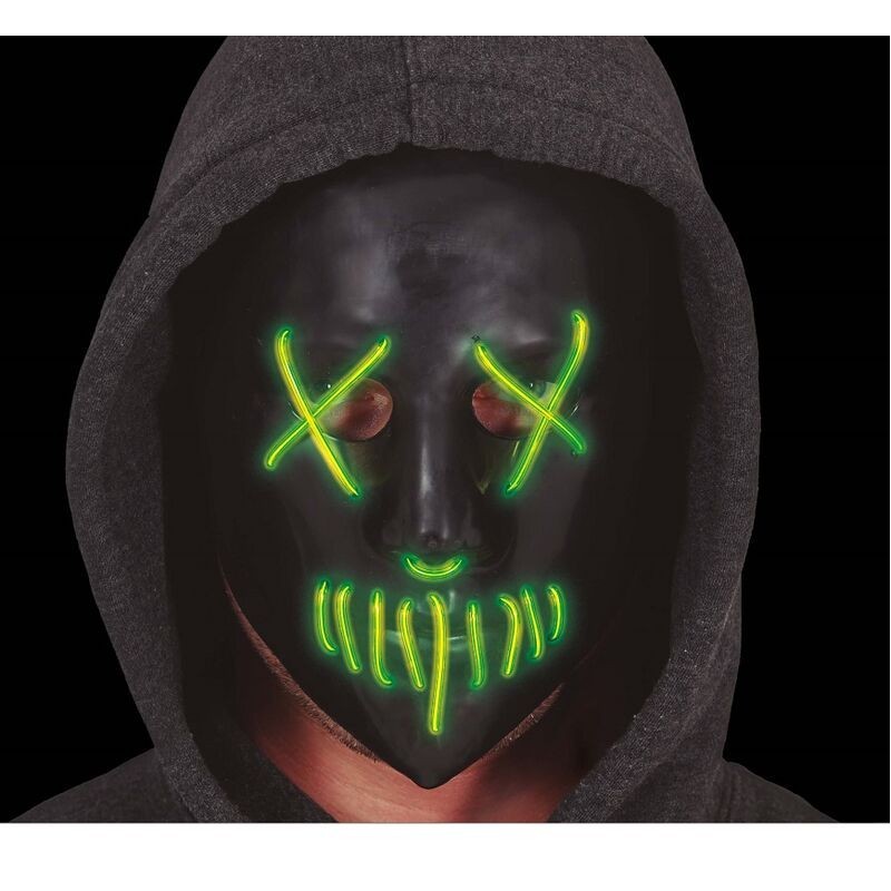 Mascara Negra con luz purga