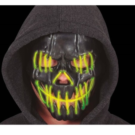 Mascara negra sonriente con luz led 8434077200414 20041