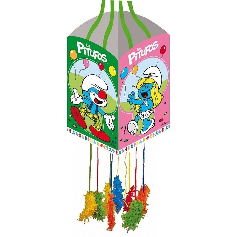 Piñata Los Pitufos  20 x 35 cm