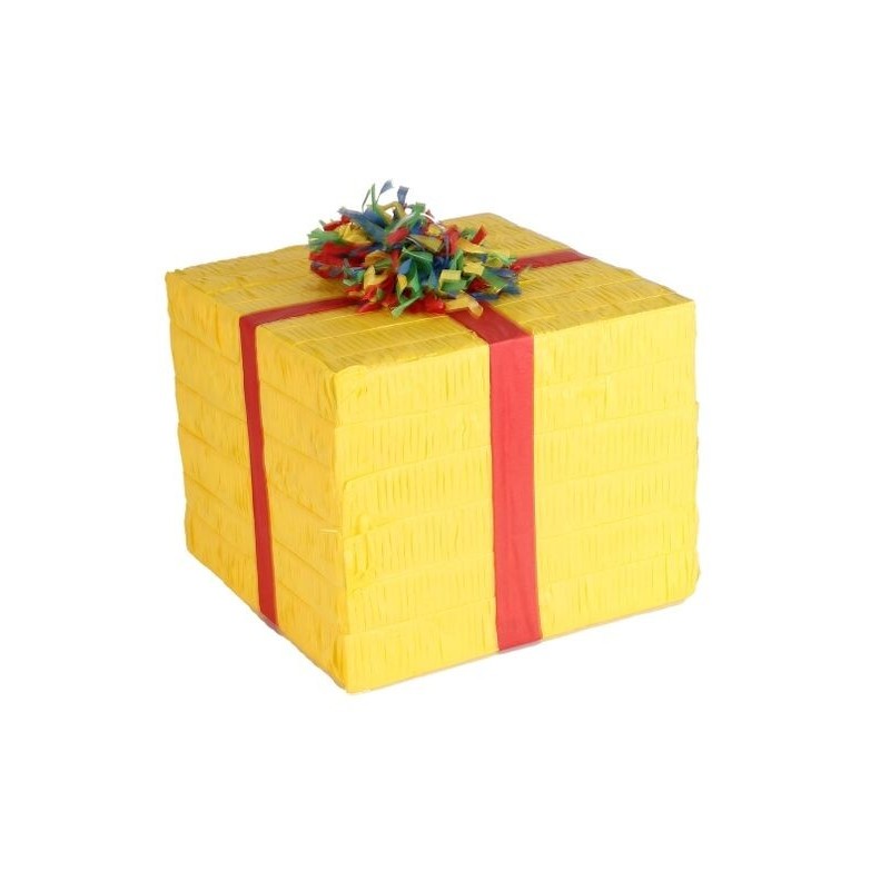 Piñata caja regalo cumpleaños 25x20x24,5 cm