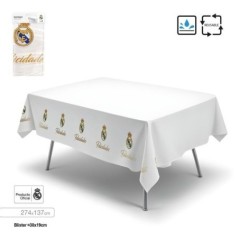Mantel Real Madrid oficial cumpleaños 274x137 cm 8447196400625 RM40062EF