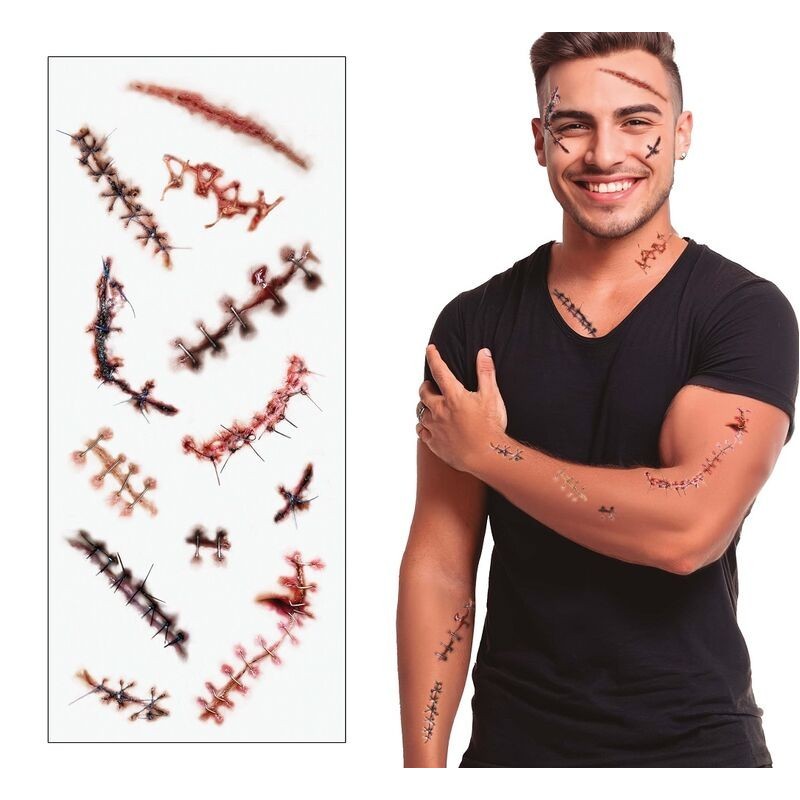 Tatuajes cicatrices 30x13 cm