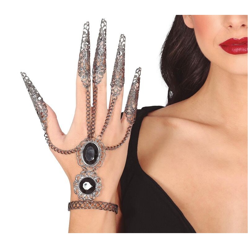 Pulsera con uñas metalicas