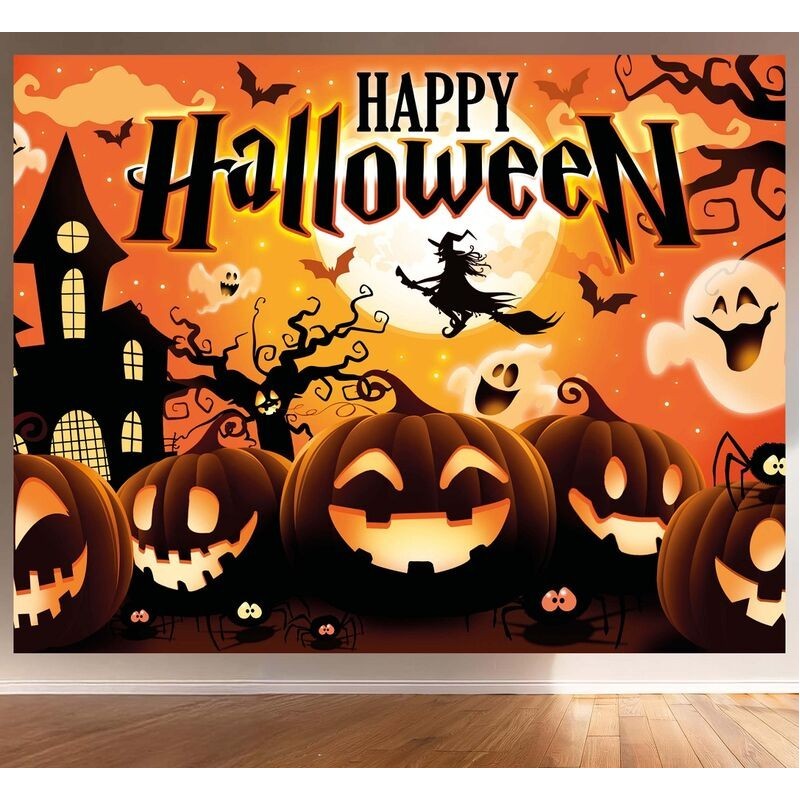 Photocall halloween talla calabazas 220x150 cm