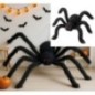 Araña negra decoracion halloween 200 cm