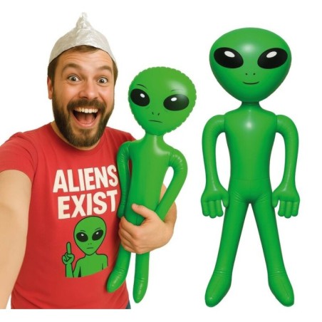Alien verde hinchable 85 cm 8434077291818 29181
