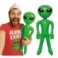 Alien verde hinchable 85 cm
