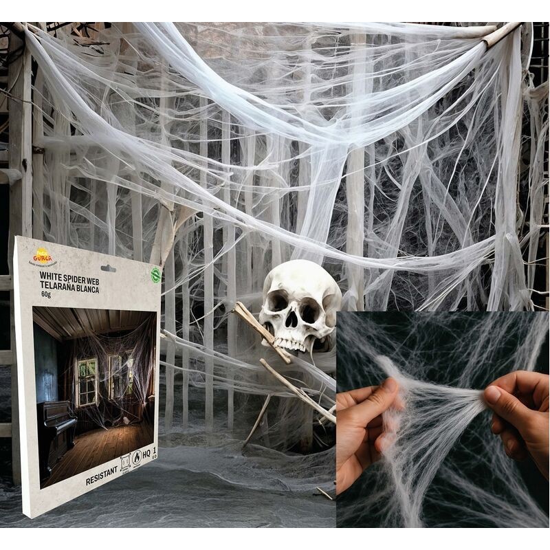 Tela de araña blanca 60 gr alta calidad