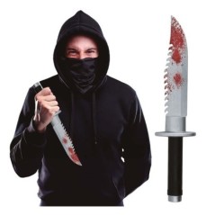 Cuchillo con sangre realista 33 cm 8434077293553 29355