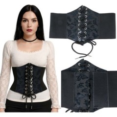 Corset negro mujer adulto 8434077294772 29477