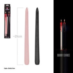 Vela sangrienta halloween 2 uds 25 cm 8435127617794 61779EF