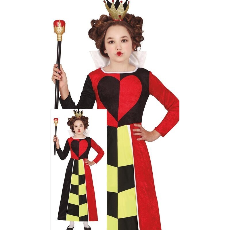 Disfraz reina de corazones infantil tallas