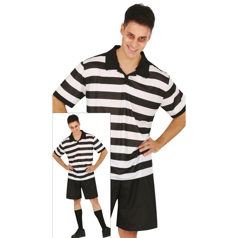 Disfraz niño rayas negras Pugsley addams