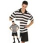Disfraz niño rayas negras Pugsley addams