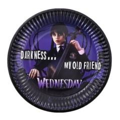 Platos Miercoles Wednesday 6 uds 18 cm cumpleaños 8433584933433 93343