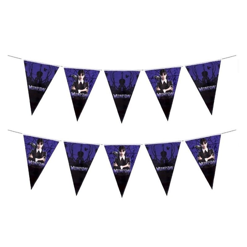 Banderin triangular Miercoles cumpleaños 3 metros