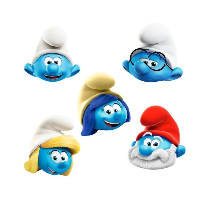 Mascaras Los pitufos