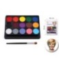 Kit maquillaje sencillo 15 colores mas pincel